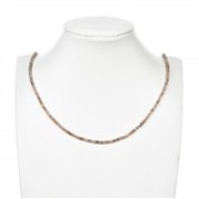 Heilstein & Edelstein-Strang - Button/Disc, Mondstein, facettiert, 02 x 03mm