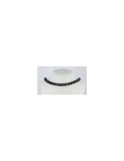 Heilstein & Edelstein-Strang - Kugeln, Muskovit-Glimmer (stab.), facettiert, 10mm