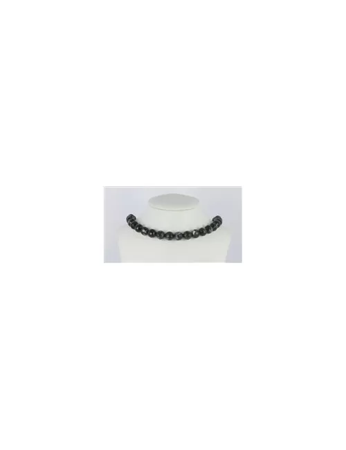 Heilstein & Edelstein-Strang - Kugeln, Muskovit-Glimmer (stab.), facettiert, 12mm