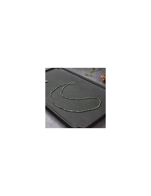 Heilstein & Edelstein-Strang - Button/Disc, Nephrit, facettiert, 01 x 02mm