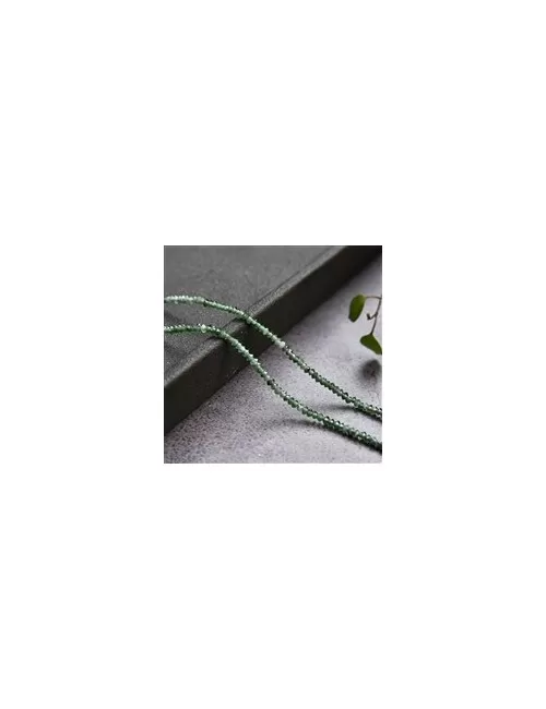 Heilstein & Edelstein-Strang - Button/Disc, Nephrit, facettiert, 01 x 02mm