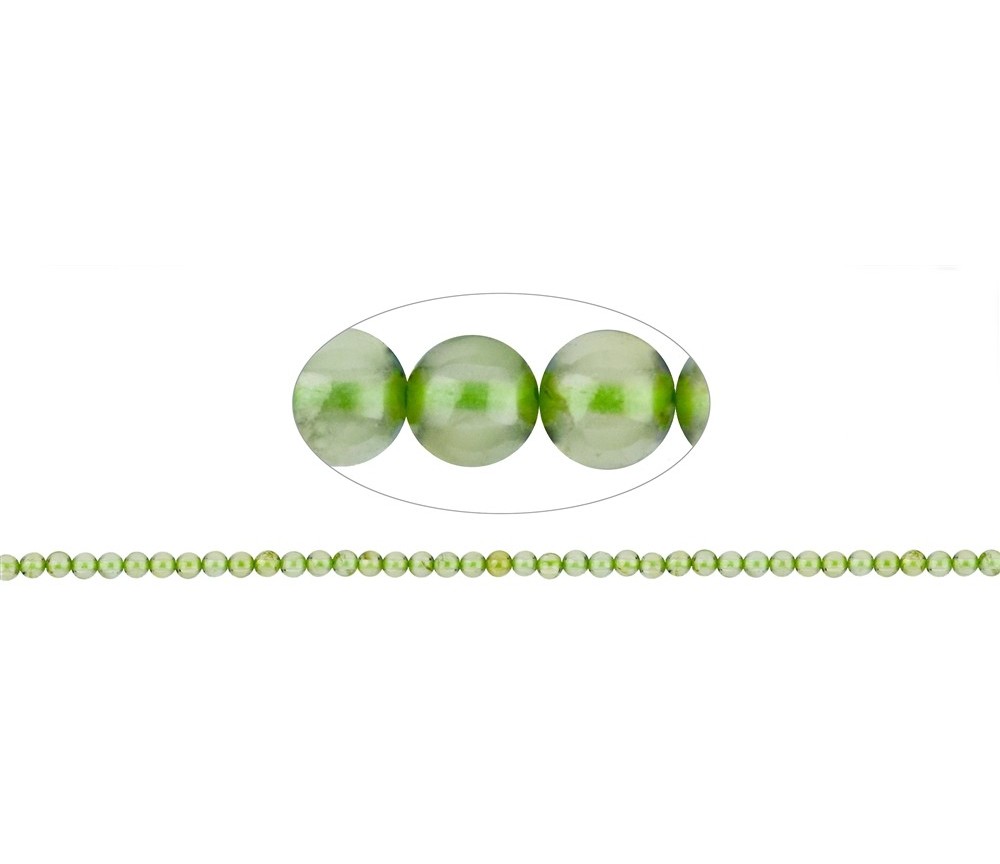 Heilstein & Edelstein-Strang - Kugeln, Peridot, 02mm