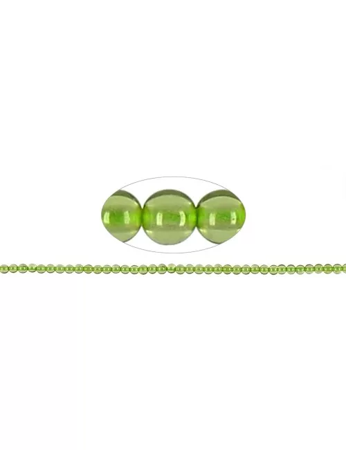 Heilstein & Edelstein-Strang - Kugeln, Peridot, 02mm