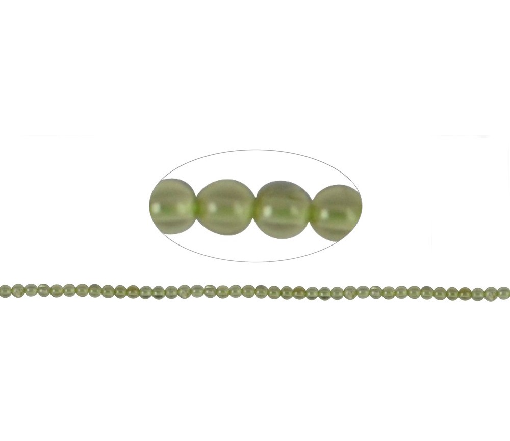 Heilstein & Edelstein-Strang - Kugeln, Peridot, 02,5mm (39cm)