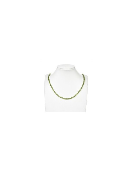 Heilstein & Edelstein-Strang - Würfel, Peridot, facettiert, 04mm (39cm)