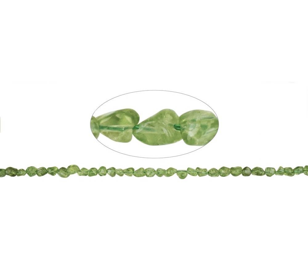 Heilstein & Edelstein-Strang - Nuggets, Peridot, 07 x 06mm (39cm)