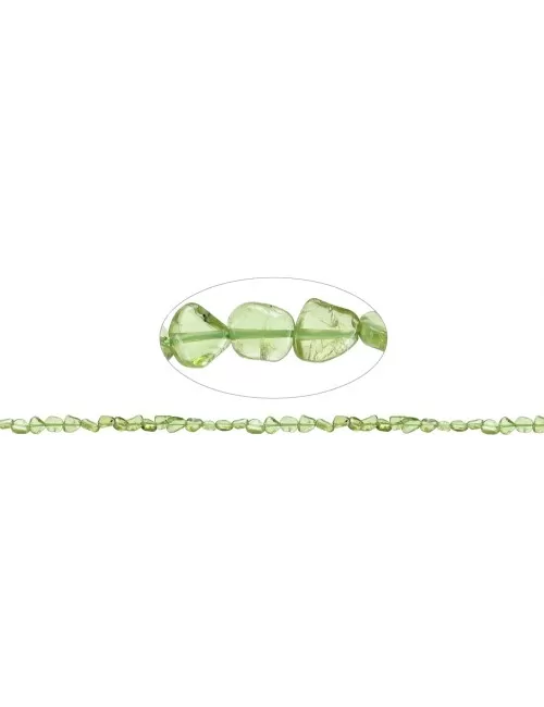 Heilstein & Edelstein-Strang - Pebbles, Peridot A, 07 x 04mm