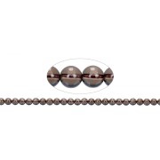 Heilstein & Edelstein-Strang - Kugeln, Rauchquarz, 08mm