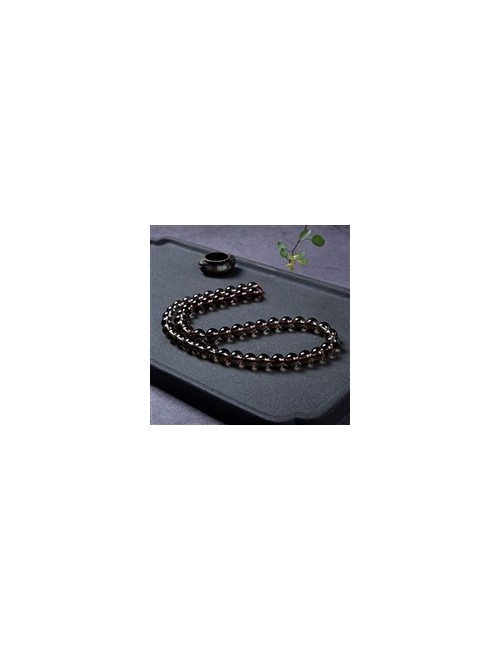 Heilstein & Edelstein-Strang - Kugeln, Rauchquarz, 08mm