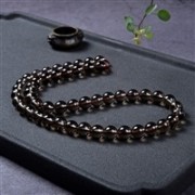 Heilstein & Edelstein-Strang - Kugeln, Rauchquarz, 08mm