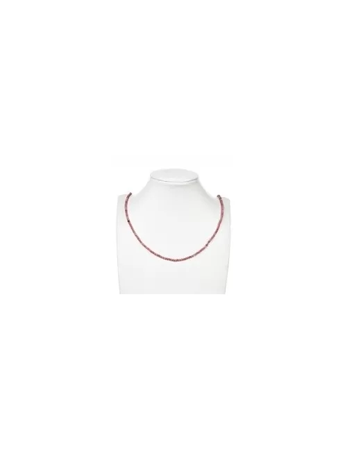 Heilstein & Edelstein-Strang - Kugeln, Rhodonit, facettiert, 03mm (39cm)