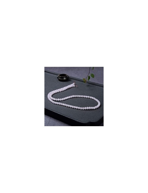 Heilstein & Edelstein-Strang - Kugeln, Rosenquarz, 04mm