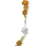 Heilstein & Edelstein-Strang - Nuggets, Rosenquarz, roh anpoliert, 12 - 15mm