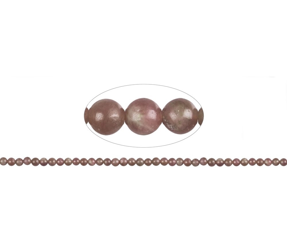 Heilstein & Edelstein-Strang - Kugeln, Rubin B, 04mm