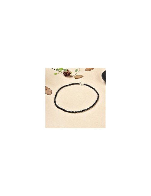 Heilstein & Edelstein-Strang - Kugeln, Schörl (stab.), 04mm