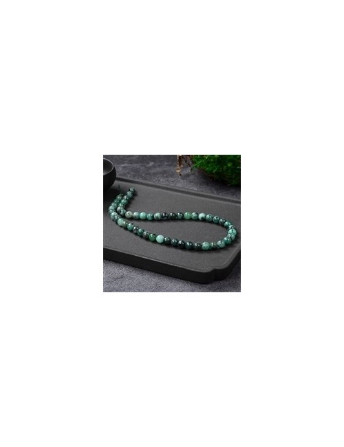 Heilstein & Edelstein-Strang - Kugeln, Smaragd, 08mm