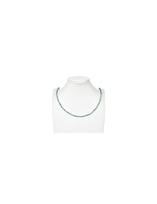 Heilstein & Edelstein-Strang - Kugeln, Smaragd, facettiert, 03,5- 04,0mm