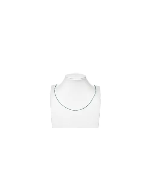 Heilstein & Edelstein-Strang - Kugeln, Smaragd, facettiert, 02,5-03,0mm