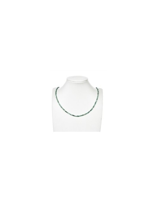 Heilstein & Edelstein-Strang - Scheibe/Coin, Smaragd, facettiert, 04mm (39cm)