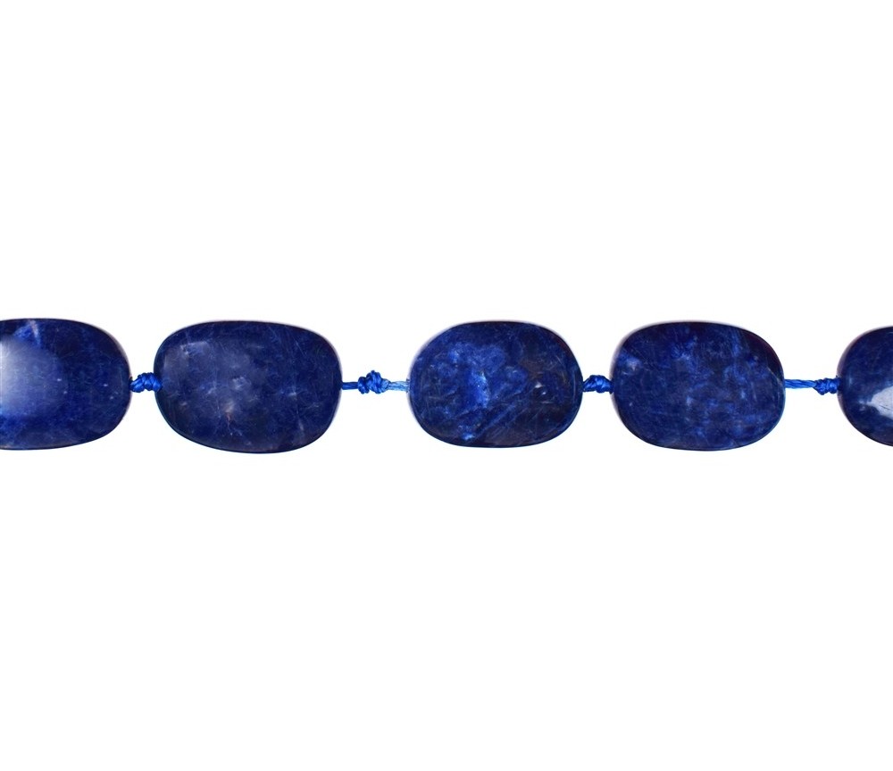 Heilstein & Edelstein-Strang - Nuggets (rundlich), Sodalith, 19 - 25mm (38cm)