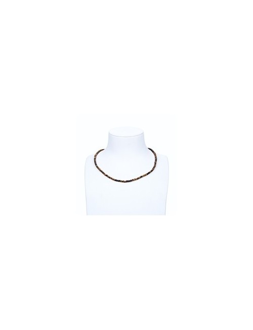 Heilstein & Edelstein-Strang - Kugeln, Tigerauge, 04mm