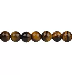 Heilstein & Edelstein-Strang - Kugeln, Tigerauge, 10mm