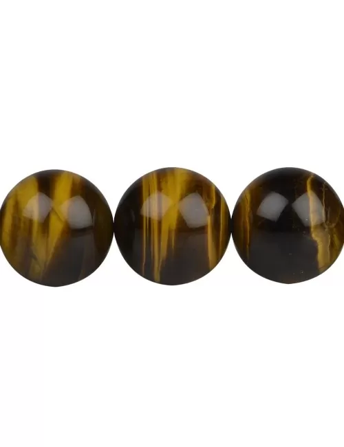 Heilstein & Edelstein-Strang - Kugeln, Tigerauge, 20mm