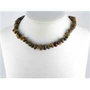 Heilstein & Edelstein-Strang - Nuggets  Pebbles , Tigerauge, 07 x 09-12mm
