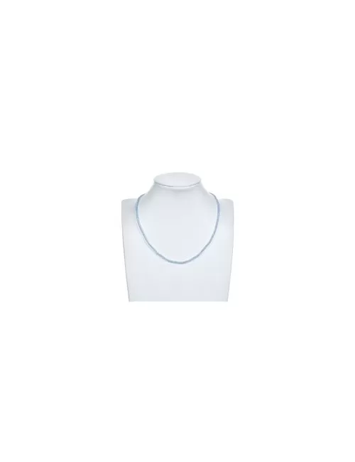 Heilstein & Edelstein-Strang - Kugeln, Topas (blau), facettiert, 02,5mm