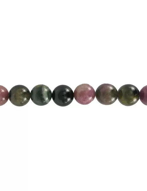Heilstein & Edelstein-Strang - Kugeln, Turmalin (bunt), 11-12mm