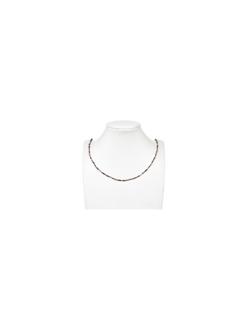 Heilstein & Edelstein-Strang - Kugeln, Turmalin (bunt/pink), facettiert, 02 - 02,5mm (38cm)