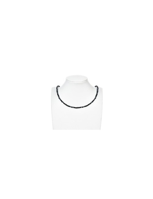 Heilstein & Edelstein-Strang - Kugeln, Obsidian (Schneeflockenobsidian), 04mm (38cm)