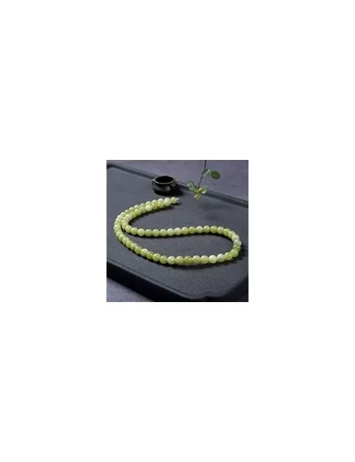 Heilstein & Edelstein-Strang - Kugeln, Serpentin (China), 06mm (38cm)