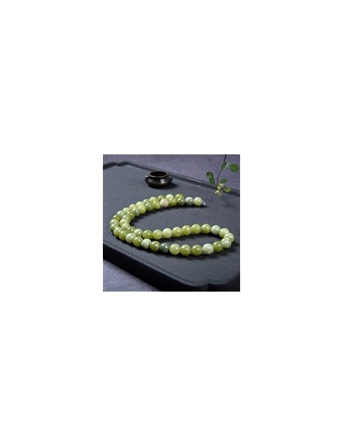 Heilstein & Edelstein-Strang - Kugeln, Serpentin (China), 08mm (38cm)