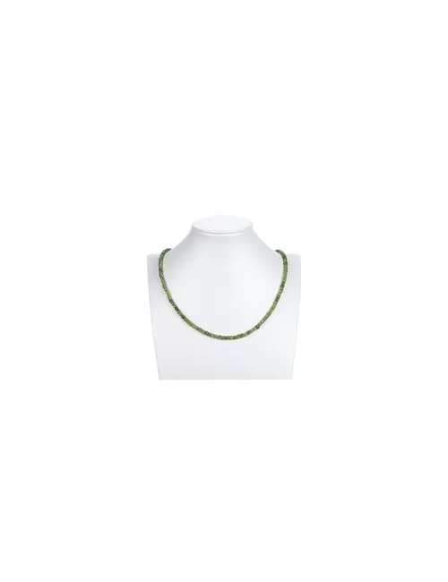 Heilstein & Edelstein-Strang - Würfel, Serpentin, facettiert, 04mm (39cm)