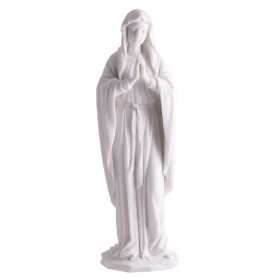 Statue - Mutter Maria - aus Kunstharz weiß - H 30 cm