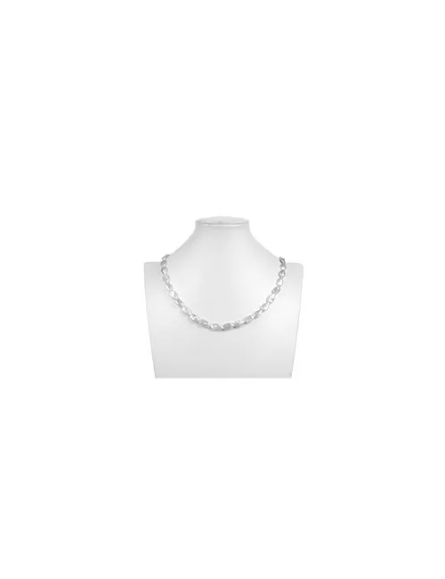 Heilstein & Edelstein-Strang - Tropfen flach, Süßwasser-Perle, 014 x 08mm