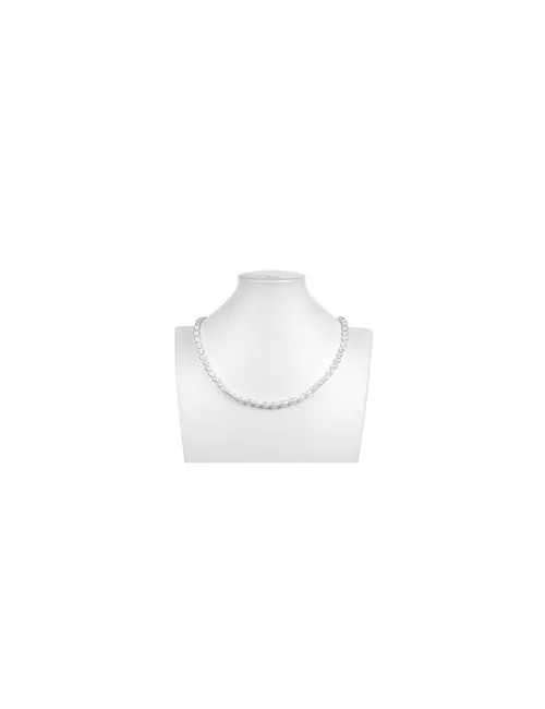 Heilstein & Edelstein-Strang - Tropfen, Süßwasser-Perle, weiß-creme, 06 - 07mm