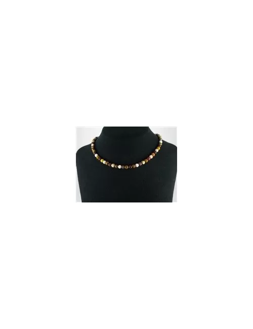 Heilstein & Edelstein-Strang - Kugeln, Mookait, 06mm (ca.)