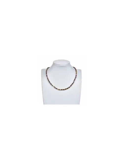 Heilstein & Edelstein-Strang - Kugeln, Mookait, facettiert 04mm (39cm)