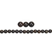Heilstein & Edelstein-Strang - Kugeln, Bronzit, 08mm