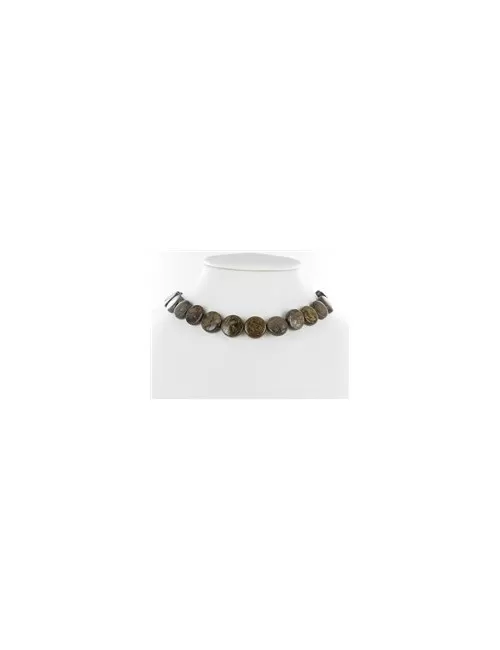 Heilstein & Edelstein-Strang - Coin, Bronzit, 16 x 06mm