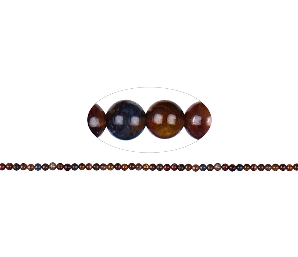 Heilstein & Edelstein-Strang - Kugeln, Pietersit, 04mm