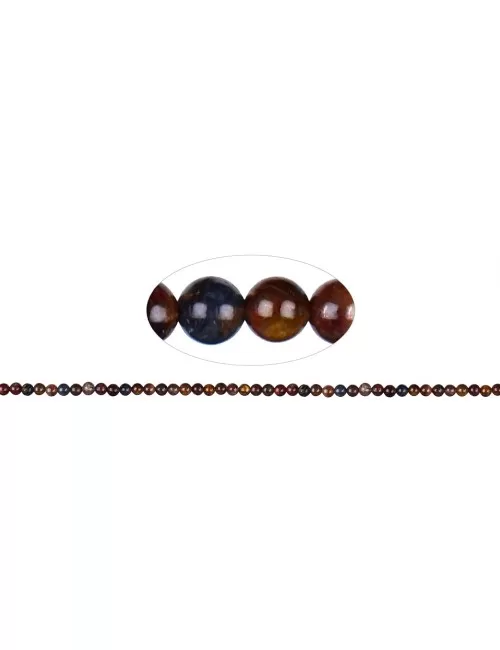 Heilstein & Edelstein-Strang - Kugeln, Pietersit, 04mm