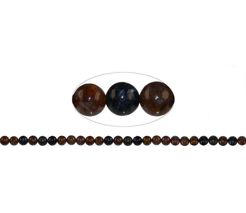 Heilstein & Edelstein-Strang - Kugeln, Pietersit, 07mm