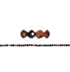 Heilstein & Edelstein-Strang - Kugeln, Pietersit, facettiert, 02,0-0,25mm