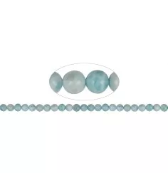 Heilstein & Edelstein-Strang - Kugeln, Larimar A, 08mm (39cm)