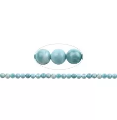 Heilstein & Edelstein-Strang - Kugeln, Larimar AAA, 08mm