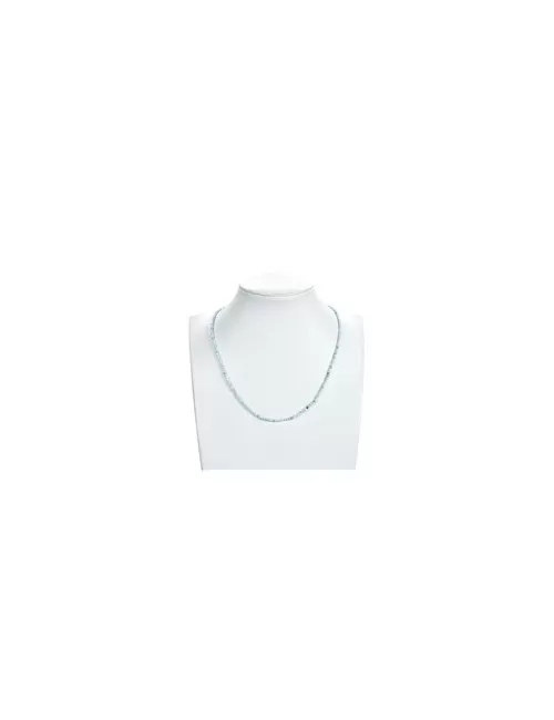Heilstein & Edelstein-Strang - Kugeln, Larimar, facettiert, 02mm (38cm)