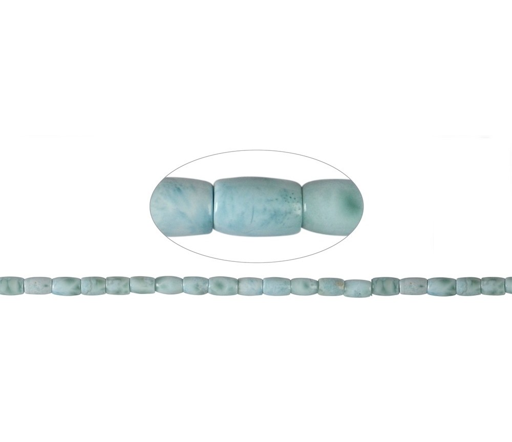 Heilstein & Edelstein-Strang - Spindel, Larimar, 07 x 05mm